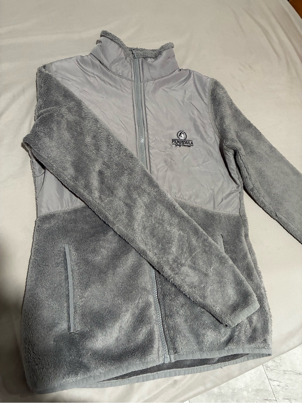 Gear For Sports Gray Teddy Fleece Full-Zip Jacket